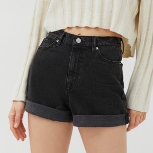 BDG Black High-Waisted Mom Shorts